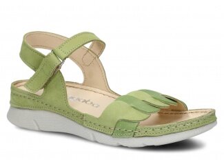 Women's sandal NAGABA 101 light green leather