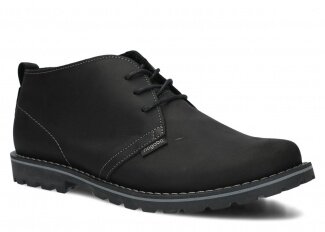Men's ankle boot NAGABA 407 black crazy leather