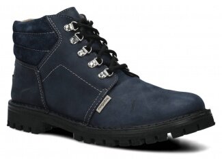 HIKING BOOT NAGABA 112 LUCZ NAVY BLUE CRAZY LEATHER - 36