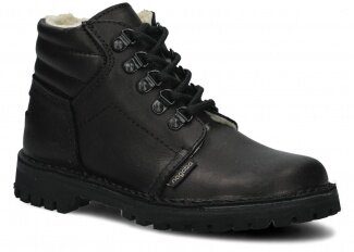 HIKING BOOT NAGABA 112 LUCZ BLACK MAGNUM LEATHER + SHEEPSKIN - 36