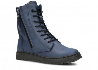 Ankle boot NAGABA 099 navy blue rustic leather