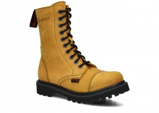 Combat booty SHARK NAGABA 10H yellow crazy leather