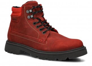 Men's trekking ankle boot NAGABA 471 red crazy leather