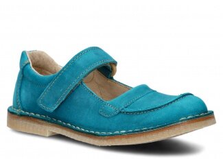 Women's shoe NAGABA 131 TOBE turquoise crazy leather