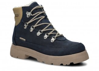 Trekking ankle boot NAGABA 285 navy blue crazy leather
