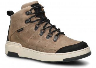 MEN SHOES MODEL 442 BEIGE CRAZY + FELT - SIZE 37