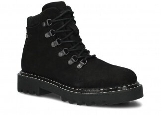 Women's ankle boot EVENEMENT EV281 black samuel leather