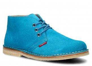Ankle boot NAGABA 082 sea-blue velours leather