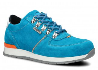 Shoe NAGABA 313 sea-blue velours leather