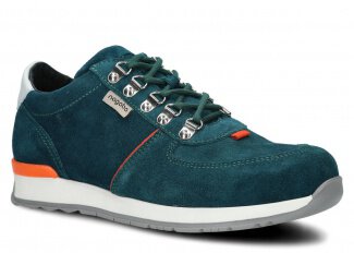 Shoe NAGABA 313 turquoise velours leather