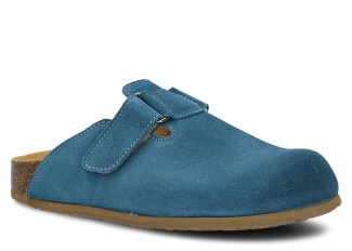 Profiled Slides NAGABA 018 jeans velours leather 