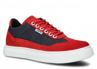 Shoe NAGABA 606 red velours leather