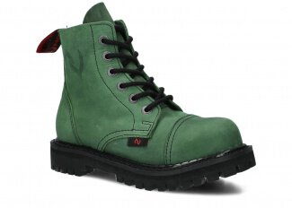 Combat booty NAGABA 6H green crazy leather