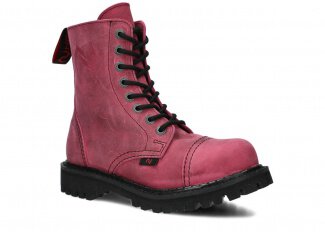 Combat booty NAGABA 8H pink crazy leather
