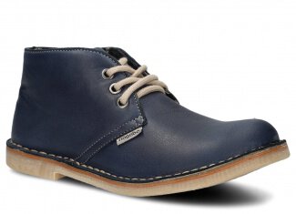 Ankle boot NAGABA 082 navy blue rustic leather