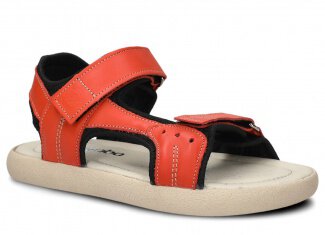 Women's sandal NAGABA 025 orange daikiri leather