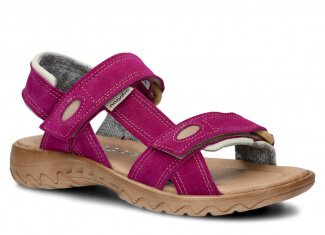 Women's sandal NAGABA 168 purple velours leather