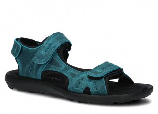 Men's sandal NAGABA 265 turquoise crazy leather