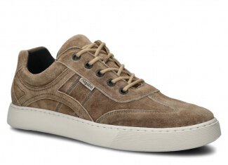 Men's shoe NAGABA 427 olive velours wax leather