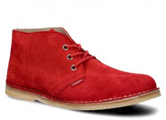 YOUTH BOOT MODEL 082 RED VELOURS - SIZE 46