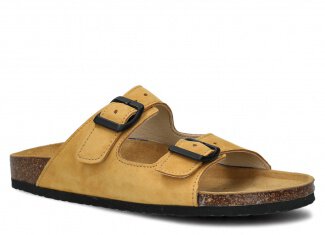 Profiled Slides - NAGABA 017 yellow samuel leather s. 36-46