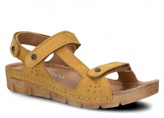 Women's sandal NAGABA 306 yellow samuel leather