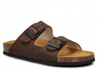 Profiled Slides - NAGABA 0172 olive crazy leather s. 36-46