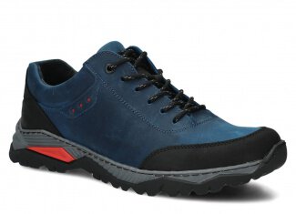 Men's trekking shoe NAGABA 408 cobalt crazy leather