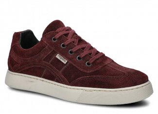 Men's shoe NAGABA 427 burgundy velours wax leather