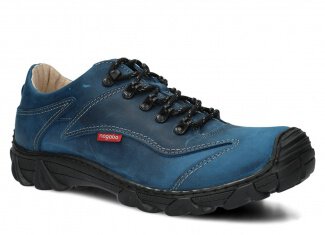 Men's trekking shoe NAGABA 400 cobalt crazy leather