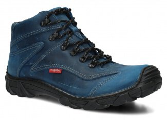 Men's trekking ankle boot NAGABA 401 cobalt crazy leather