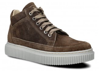 Ankle boot NAGABA 6101 brown velours wax leather