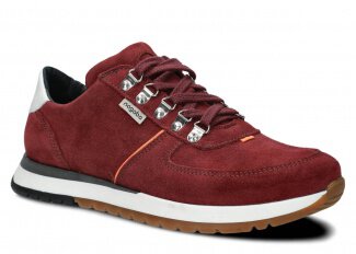 Men's shoe NAGABA 460 burgundy velours leather