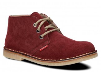 Ankle boot NAGABA 082 burgundy velours leather