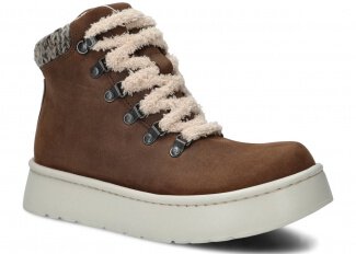 Women's ankle boot 283 olive crazy leather