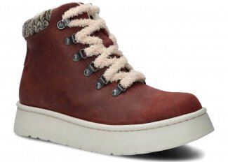 Women's ankle boot 283 burgundy crazy leather