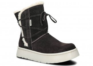 Women's ankle boot 235/1 graphite velours wax leather