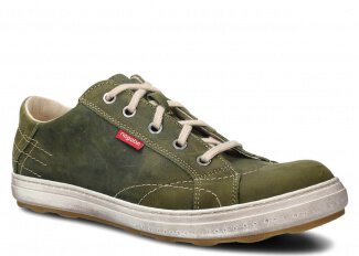 Men's shoe NAGABA 410 rotten green crazy leather