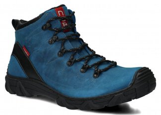 Men's trekking ankle boot NAGABA 403 cobalt crazy leather