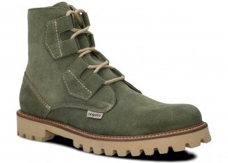 Men's ankle boot NAGABA 488/1 khaki velours leather