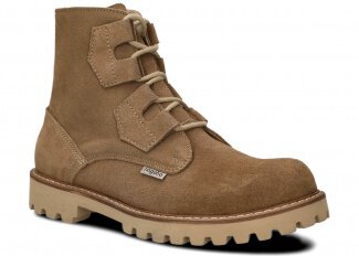Men's ankle boot NAGABA 488/1 beige velours leather