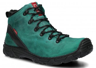 Men's trekking ankle boot NAGABA 403 emerald crazy leather