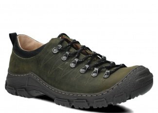 Men's trekking shoe NAGABA 444 rotten green crazy leather