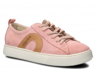 Shoe NAGABA 611 coral velours leather