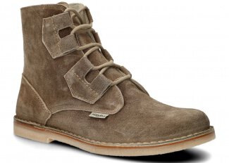 Men's ankle boot NAGABA 188 olive velours wax leather