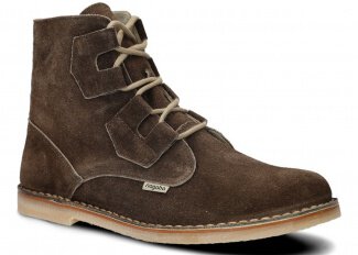 Men's ankle boot NAGABA 188 brown velours wax leather