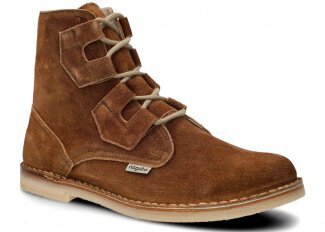 Men's ankle boot NAGABA 188 ginger velours wax leather