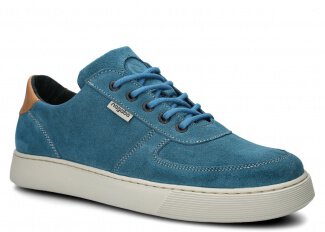 Men's shoe NAGABA 439 jeans velours leather
