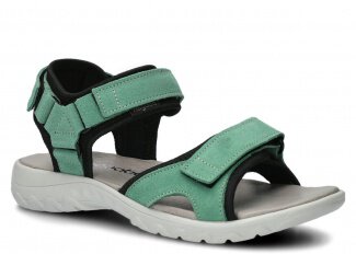 Women's sandal NAGABA 266 mint velours leather