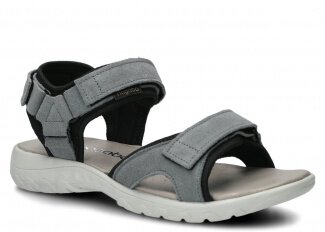 Women's sandal NAGABA 266 grey velours leather